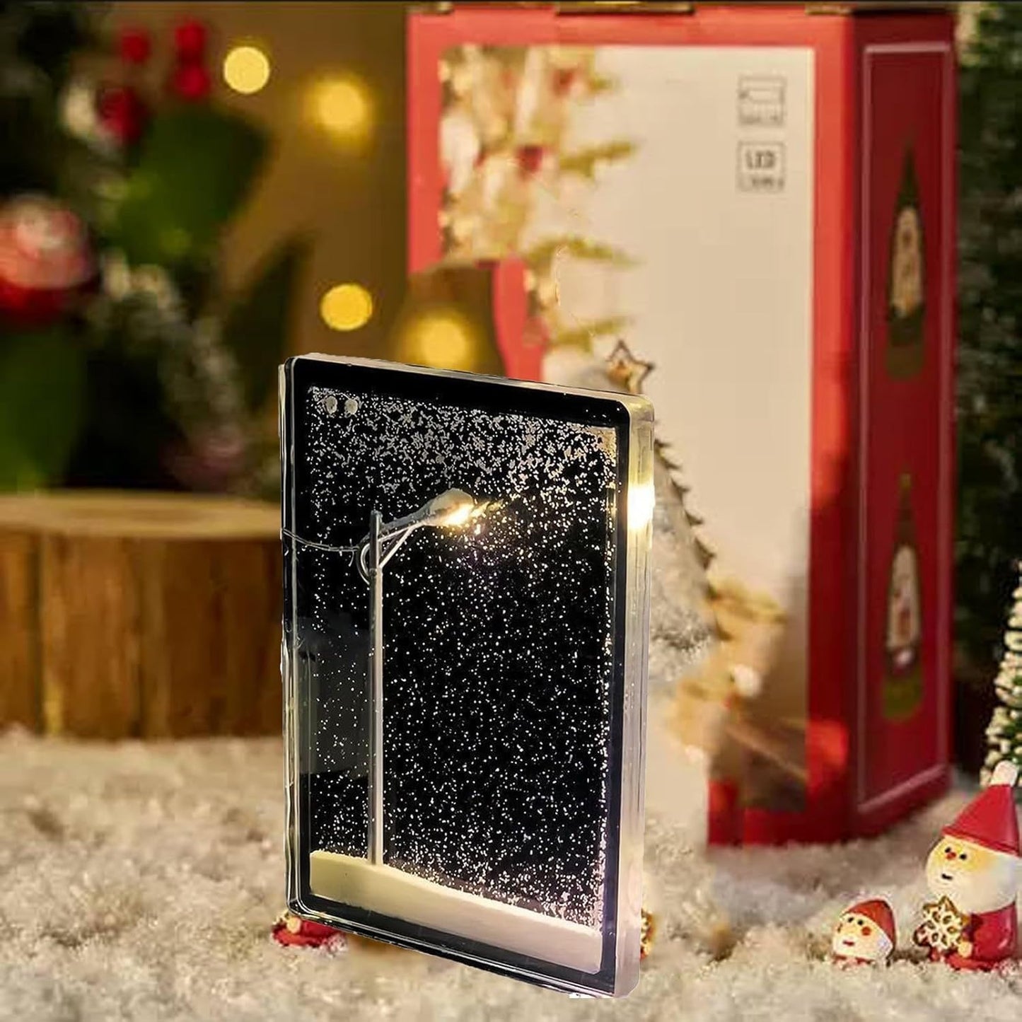 Lampa cu zapada decorativa de noapte