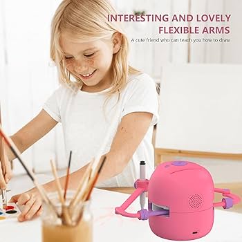 Robotel interactiv ce deseneaza singur, 100 cartonase