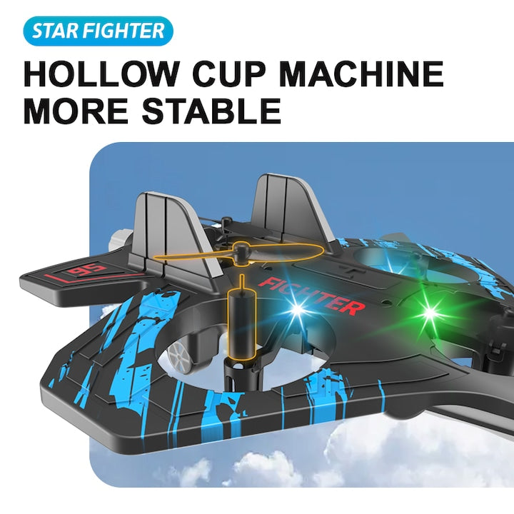 Avion cu telecomanda, face acrobatii la 360 grade