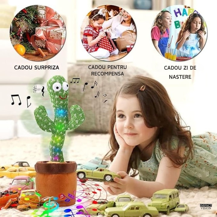 Lynac Create ™ 2025 -Cactus jucaus pentru copii - imita orice sunet!