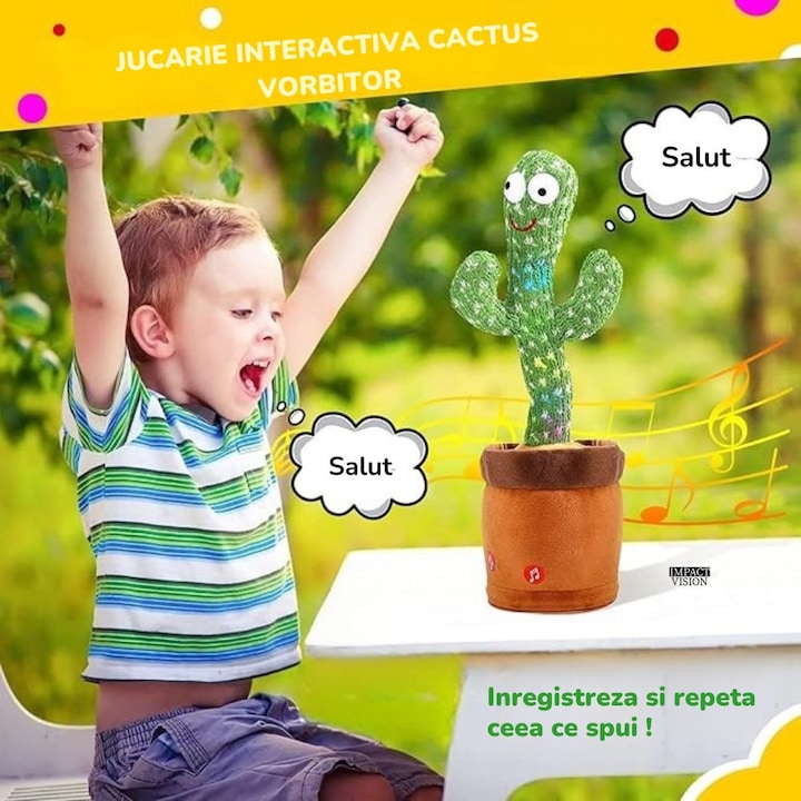 Lynac Create ™ 2025 -Cactus jucaus pentru copii - imita orice sunet!