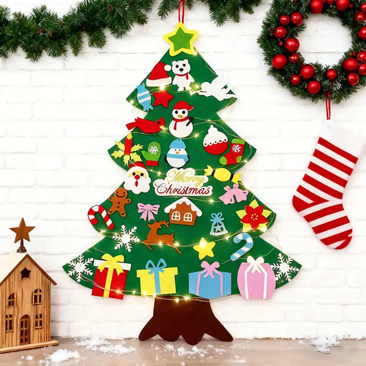 Brad de împodobit pentru copii (din material)