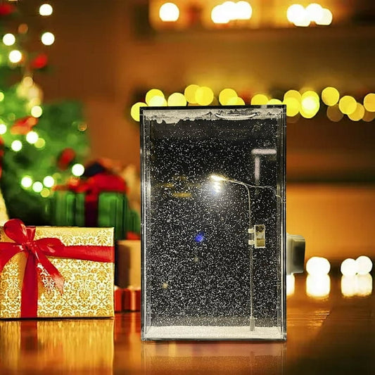 Lampa cu zapada decorativa de noapte