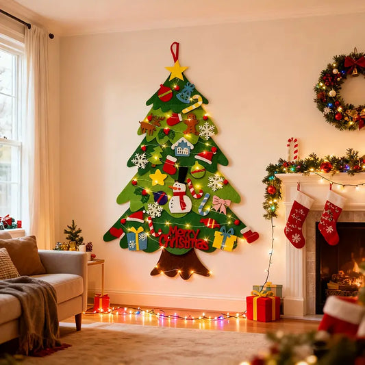 Brad de împodobit pentru copii (din material)