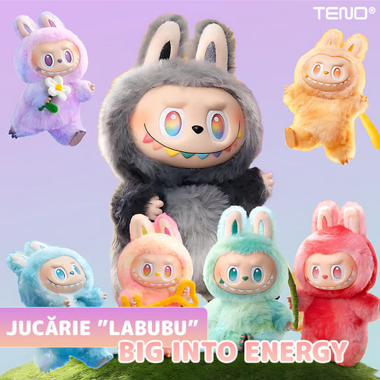 Jucarie secretă Labubu colectia Big Into Energy, breloc 15-17 cm