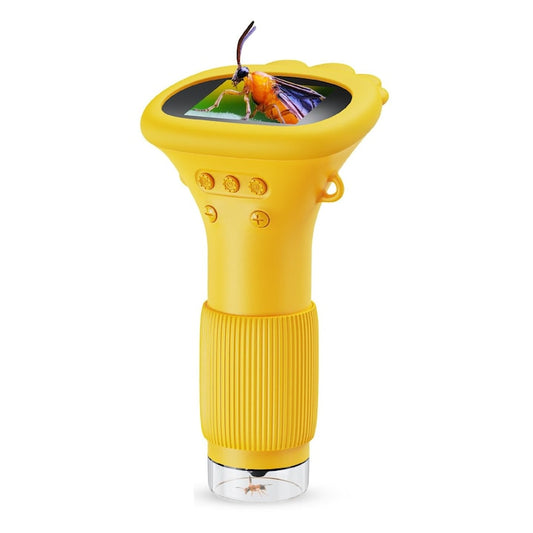 Microscop portabil pentru copii, iluminare LED