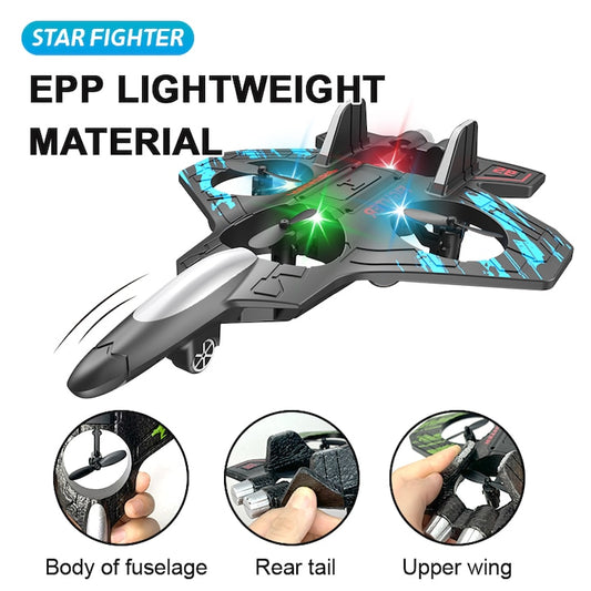 Avion cu telecomanda, face acrobatii la 360 grade